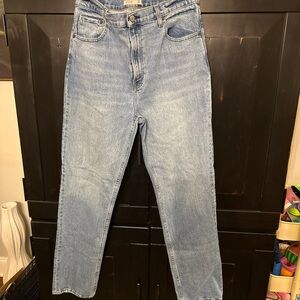 Abercrombie & Fitch The 90’s Straight Ultra High Rise  Blue Jeans 32/14L